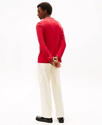 Tommy Hilfiger Men's Linear Flag Graphic Long Sleeves T-Shirt