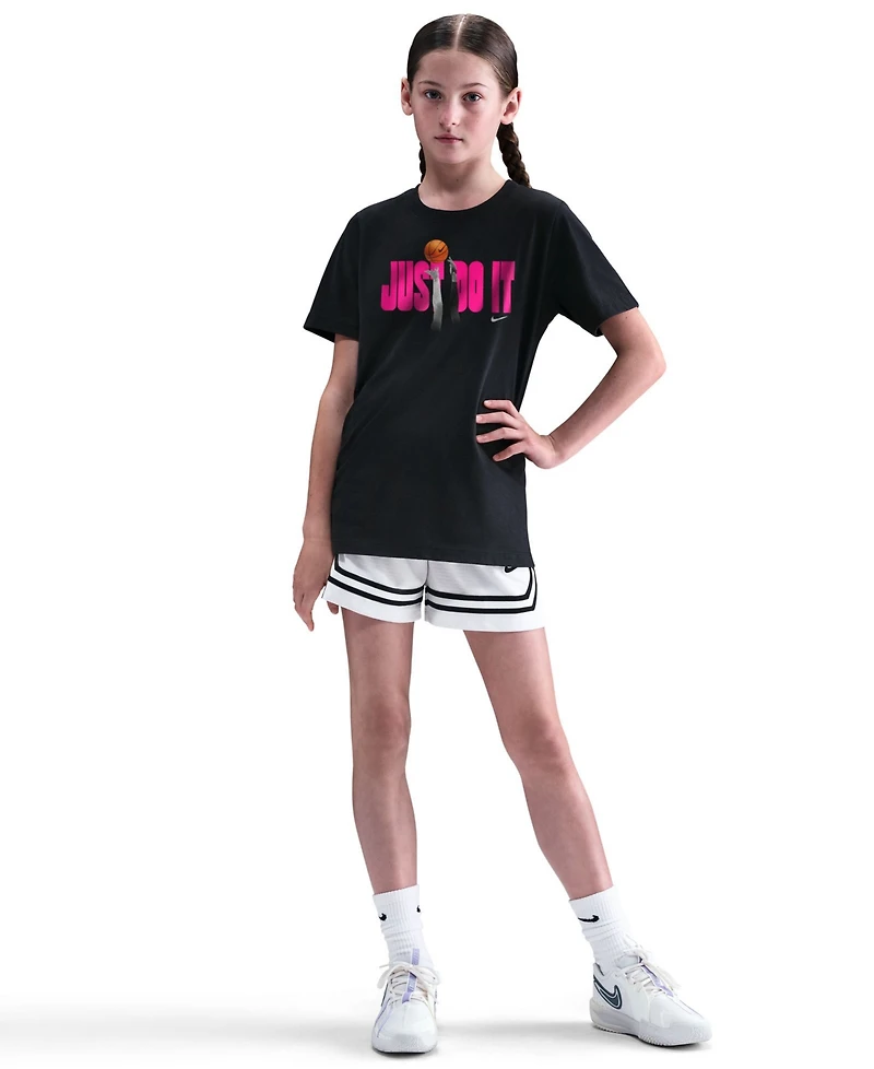 Nike Boys and Girls S-xl Calling Basketball Crewneck T-Shirt