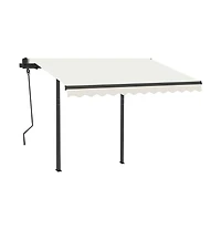 Awning Post Set Anthracite Iron 118.1x96.5 in