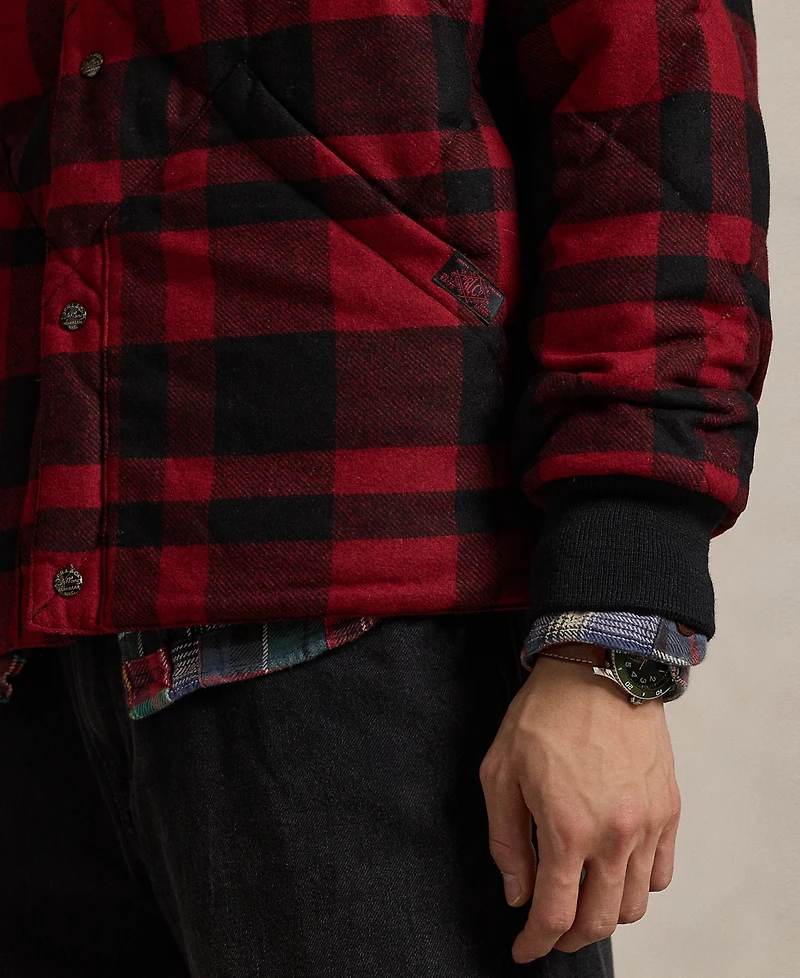 Polo Ralph Lauren Men's Baseball Collar Buffalo Check Jacket