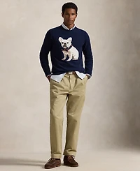 Polo Ralph Lauren Men's Dog-Intarsia Cashmere Sweater