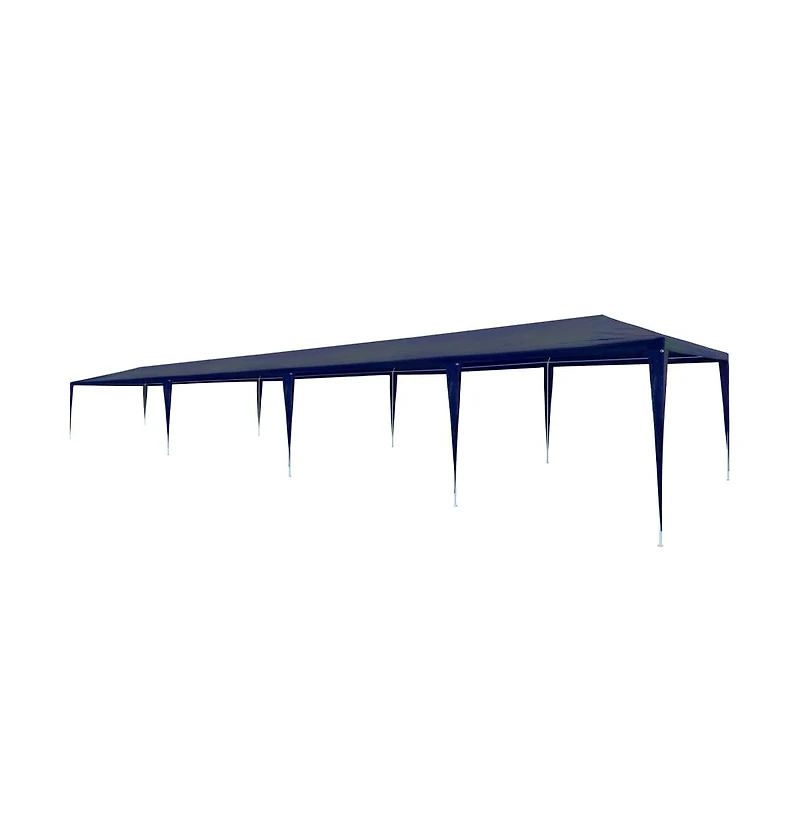 vidaXL Party Tent Blue Polyethylene, Steel Large Uv-resistant