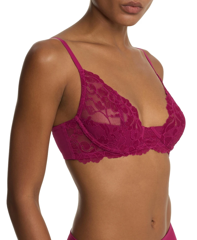 Natori Women's Peony Lace Demi Unlined Underwire Bra
