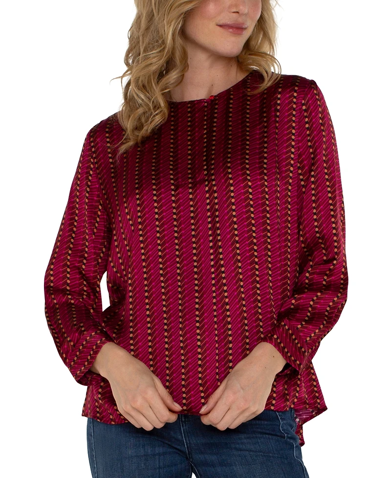 Liverpool Los Angeles Women's Long Sleeves Popover Top