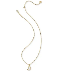 Kendra Scott Resin Moon Pendant in 14K Gold Over Brass Necklace