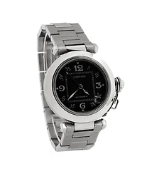 Pre-Owned Cartier Pasha C de Cartier Automatic Watch in Stainless Steel 35mm