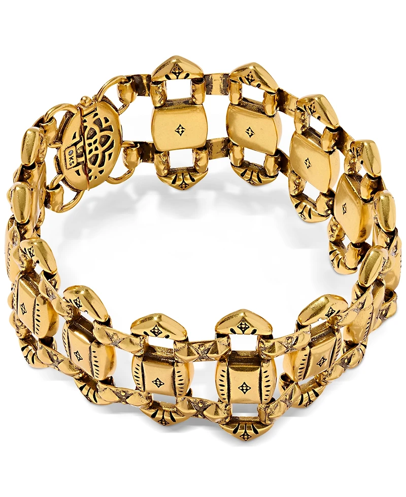Kendra Scott Catherine Gold-Tone Scarab Statement Bracelet