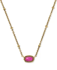 Kendra Scott Mini Elisa Glass and Mother of Pearl Gold-Tone Satellite Necklace