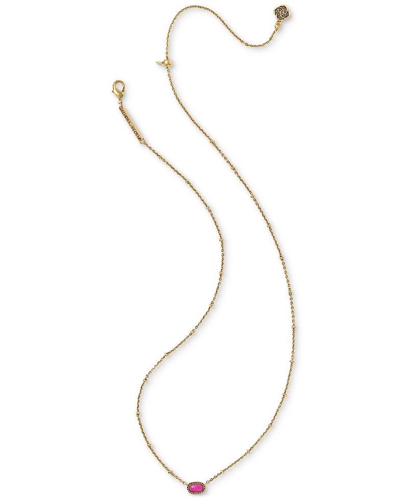 Kendra Scott Mini Elisa Glass and Mother of Pearl Gold-Tone Satellite Necklace