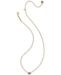 Kendra Scott Mini Elisa Glass and Mother of Pearl Gold-Tone Satellite Necklace