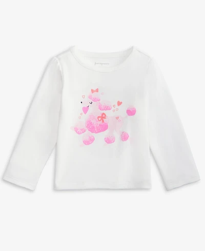 First Impressions Girls Toddler 2T-4T Long-Sleeve Poodle T-Shirt, Macy's Exclusive