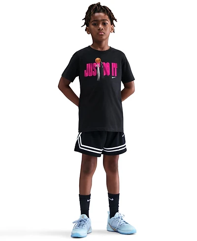 Nike Boys and Girls S-xl Calling Basketball Crewneck T-Shirt