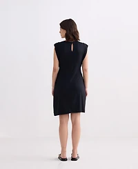 Reistor Women's Muscle Tee Short Dress in Black