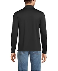 Lands' End School Uniform Men's Rapid Dry Long Sleeve Modern Fit Polo