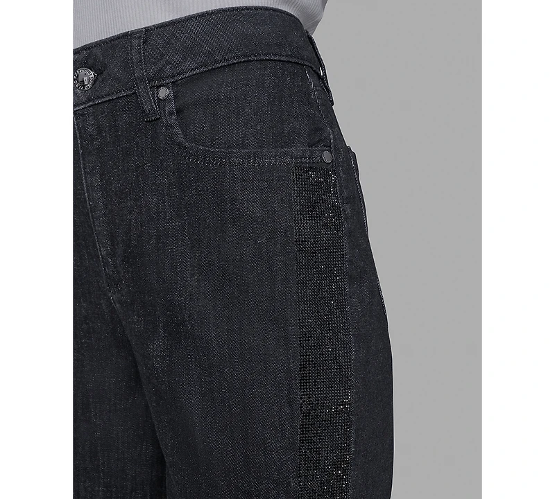 Karl Lagerfeld Paris Petite Rhinestone Denim Jeans