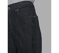 Karl Lagerfeld Paris Petite Rhinestone Denim Jeans