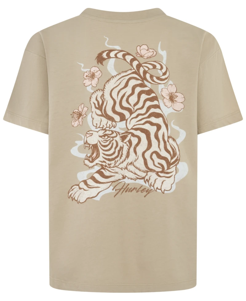 Hurley Girls 7-16 Oversized Tiger T-Shirt