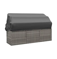 Outdoor Lounge Bed Grey