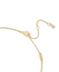 Coach Gold Plated Hangtag Pendant Necklace