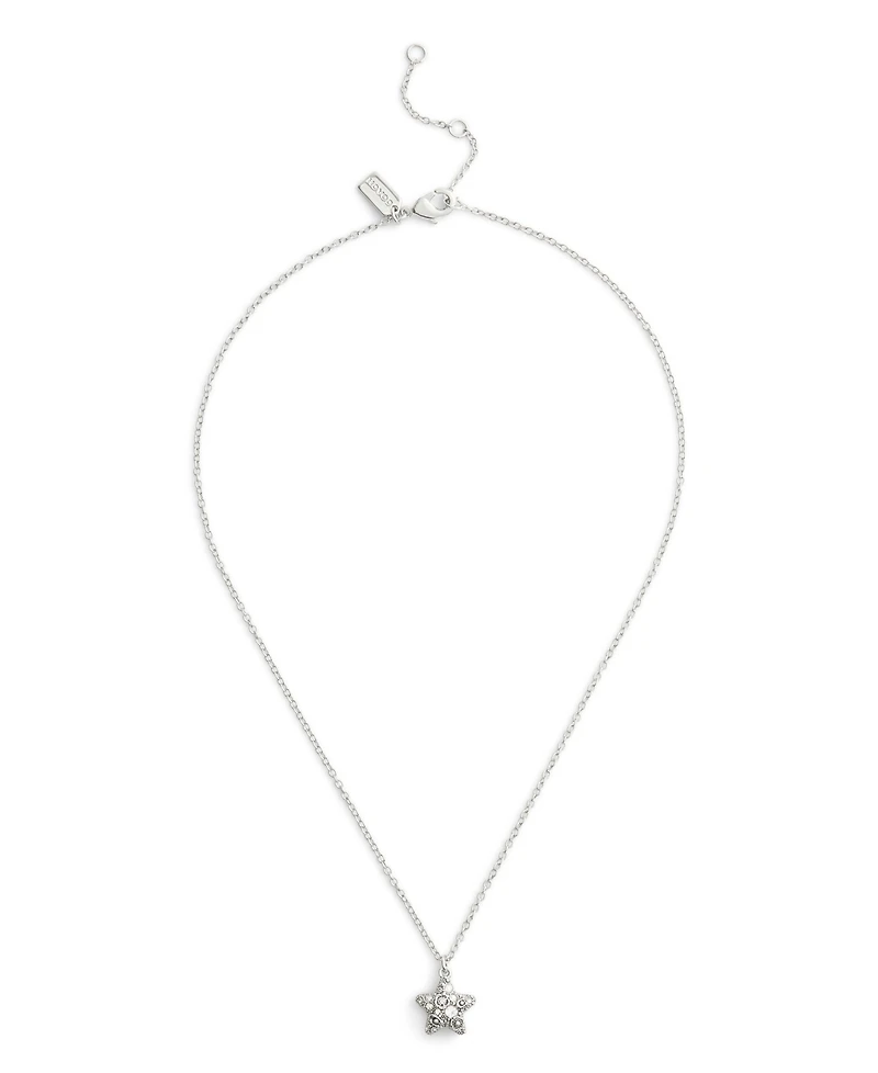 Coach Rhodium Plated Pave Star Jewelry Set