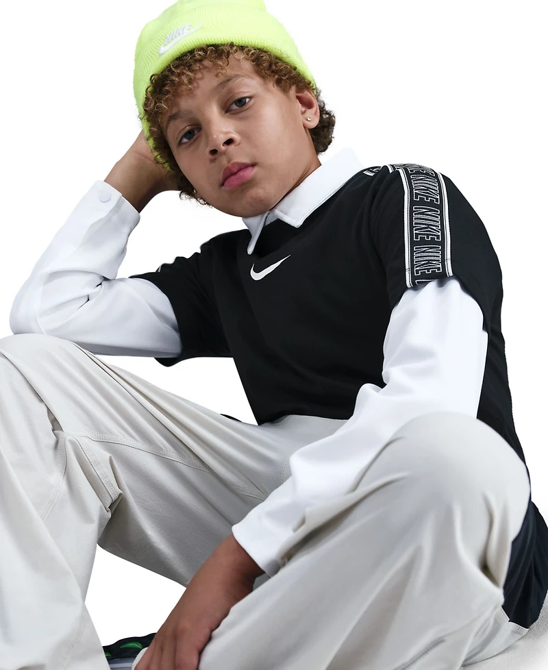 Nike Big Kids Sportswear Logo Graphic Cotton T-Shirt