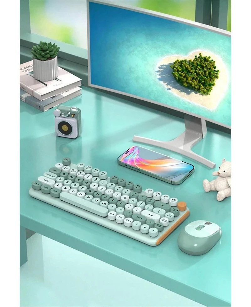 81 Keys Wired Keyboard And Mouse Set