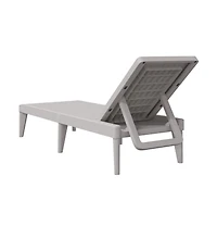 Sun Lounger Grey Polypropylene Standard Foldable Sun Lounger