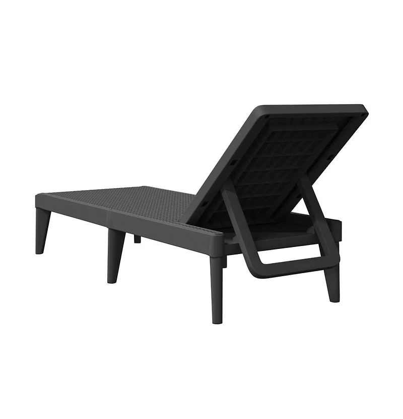 Sun Lounger Anthracite 100% Polypropylene Standard