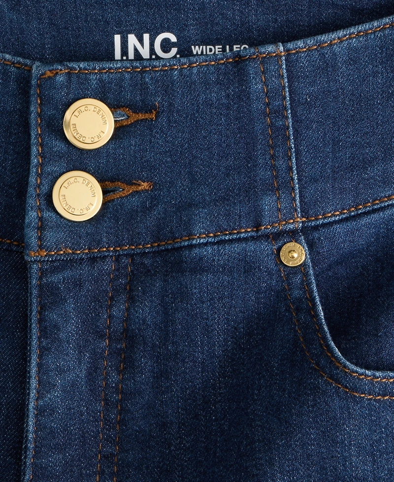I.n.c. International Concepts Petite High-Rise Wide-Leg Jeans, Macy's Exclusive