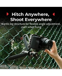 SmallRig Vt-15 Mantis 4-Section Aluminum Tripod, Carabiner Shape, Black