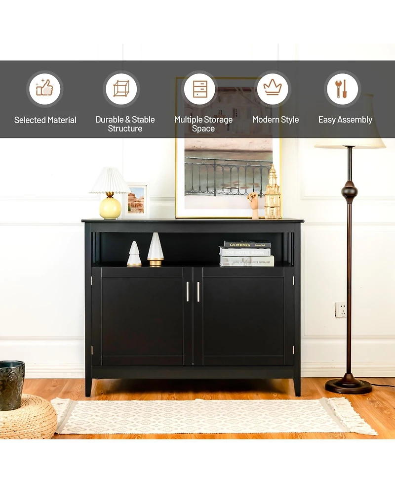 Modern Practical Wooden Kitchen Lockers with Large Storage Space