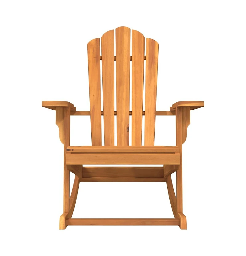 Garden Rocking Adirondack Chair Teak Solid teak wood Medium
