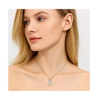 Crystal Infinity Pendant Necklace for Women