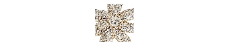 Sohi Women's Flora Bling Drop Earrings