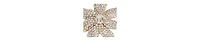 Sohi Women's Flora Bling Drop Earrings