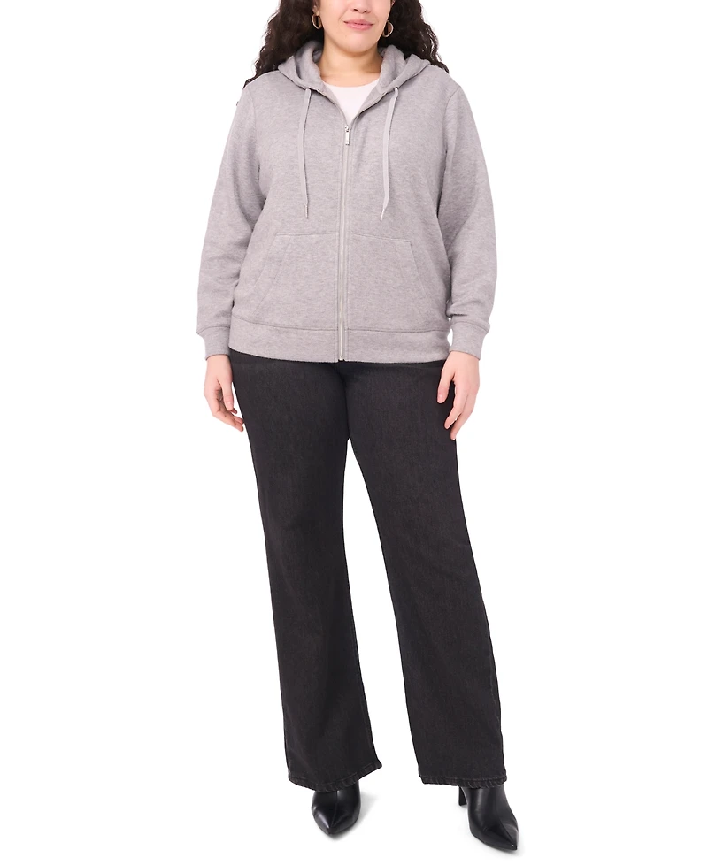 Vince Camuto Plus Long Sleeve Zip-Up Hoodie Jacket