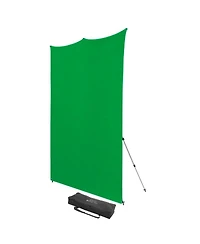 Westcott 8x8' X-Drop Pro Wrinkle-Resistant Backdrop Kit with Stand, Chroma-Key Green Screen