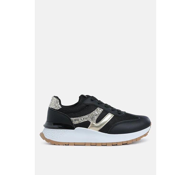 Tapers Glitter Detail Chunky Sneakers Women