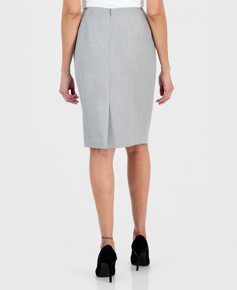 Le Suit Women's Peak-Lapel Slim-Fit Skirt