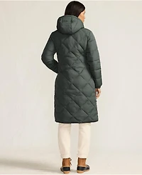 Lands' End Women's FeatherFree Insulated Diamond Quilted Maxi Coat