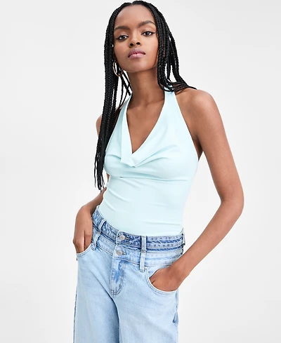 Bar Iii Women's Second Skin Halter Bodysuit, Macy's Exclusive