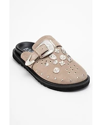 Forever & Always Shoes Maril Leather Buckle Sandal (Women)