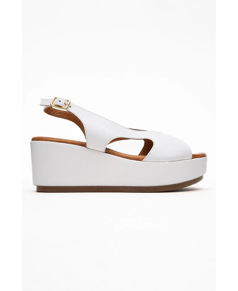 Forever & Always Shoes Brad Leather Platform Sandal (Women)