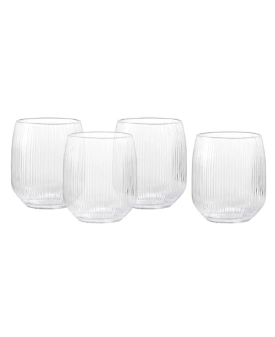 Fortessa Estiva Textured Tall Tumbler Glasses, Set of 4