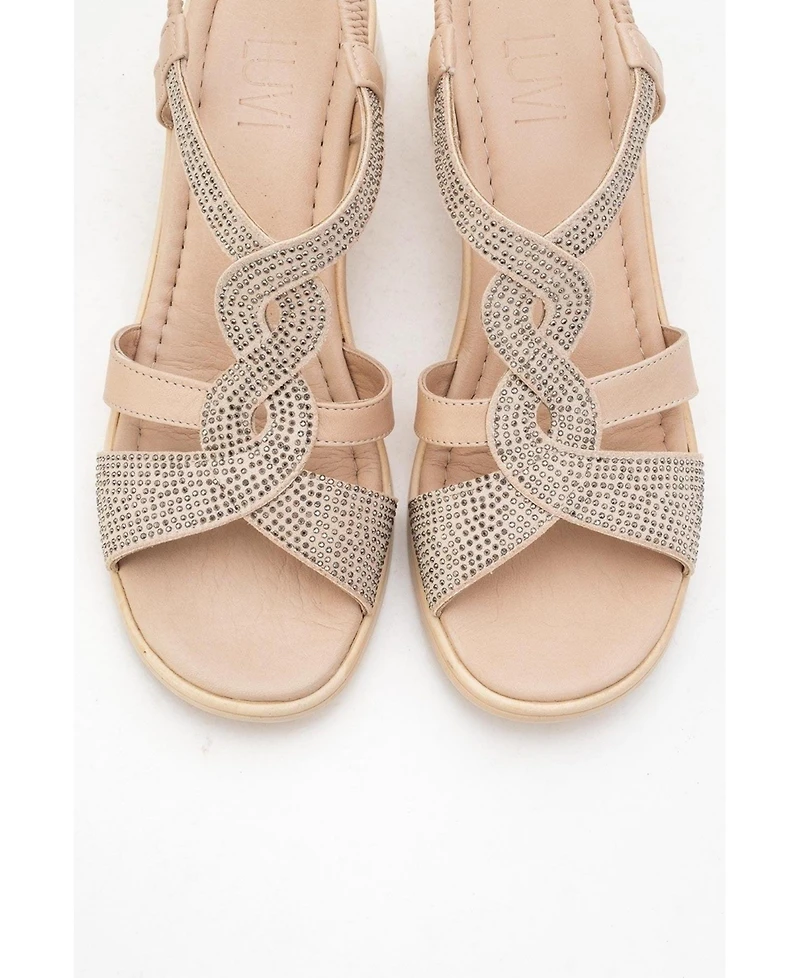 Forever & Always Shoes Dolen Leather Chunky Sandal (Women)