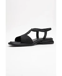 Forever & Always Shoes Sieglinde Embellished Leather Sandal (Women)