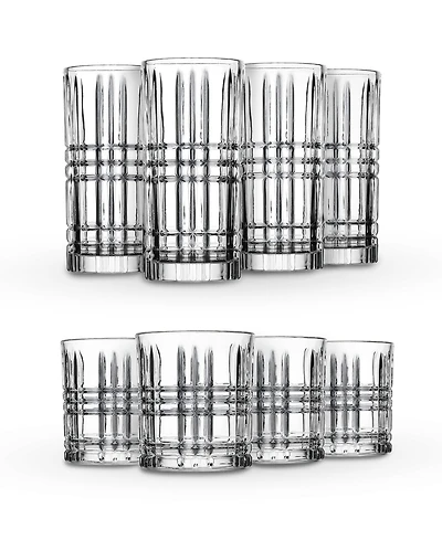 Godinger Daytona Double Old-Fashioned and Highball 8-Pc. Glassware Set