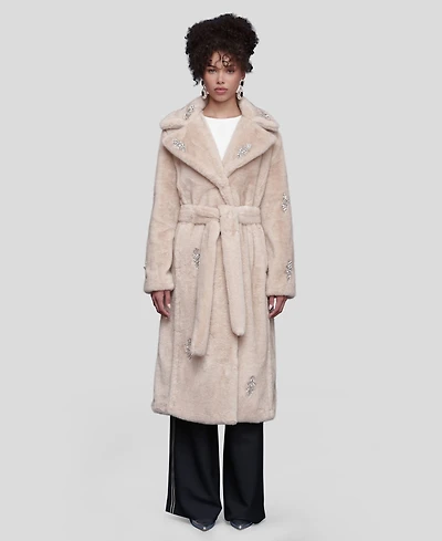 Avec Les Filles Women's Maxi Belted Robe Coat