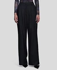 Avec Les Filles Women's Wide Leg Straight Trousers