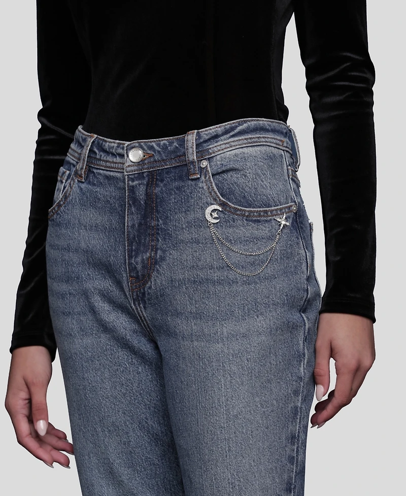 Avec Les Filles Women's Mid Rise Bootcut Jeans